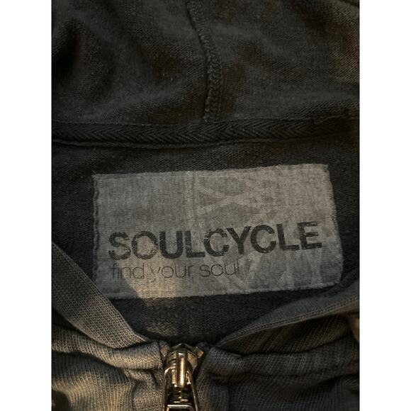 SoulCycle Spellout Gray/White Hoodie S Athleisure Sportswear Activewear Casual - Picture 10 of 10